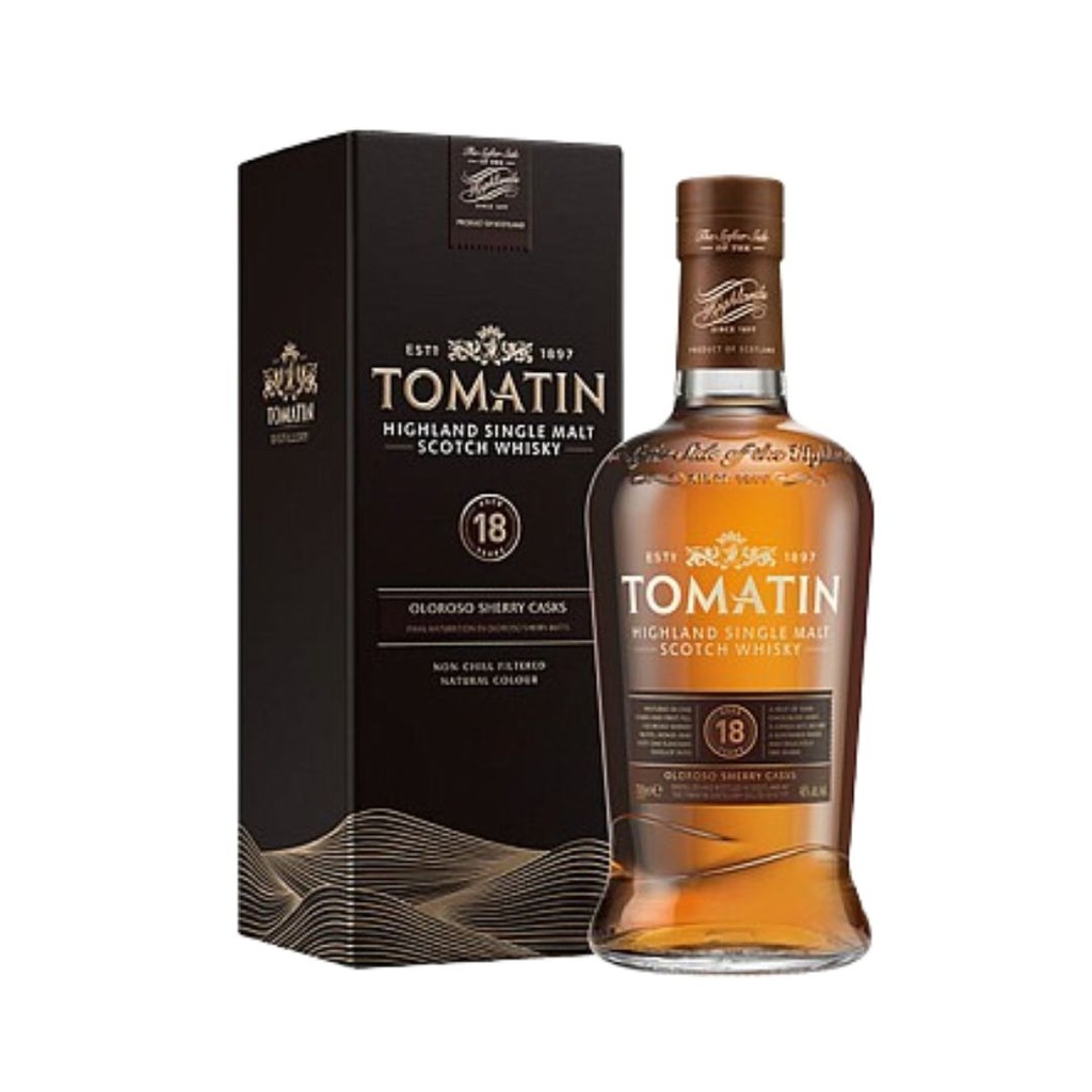 Whisky TOMATIN 18 AÑOS 70cl