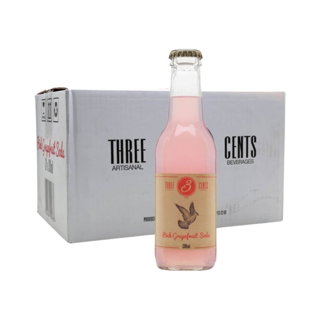 Refresco THREE CENTS Soda Pomelo 20clx24