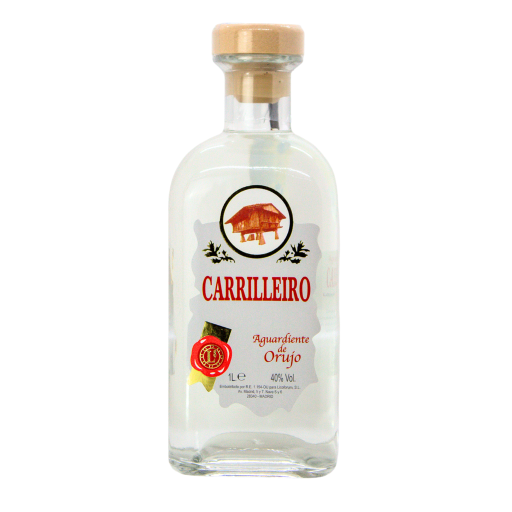 [001425] Aguardiente Orujo Blanco CARRILEIRO 1L Frasca